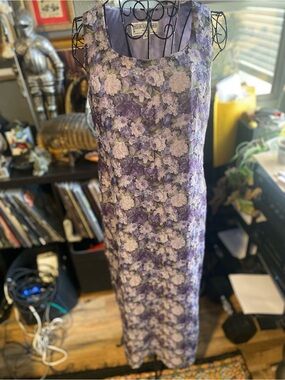 Jessica Howard Lavender Floral Petite Dress